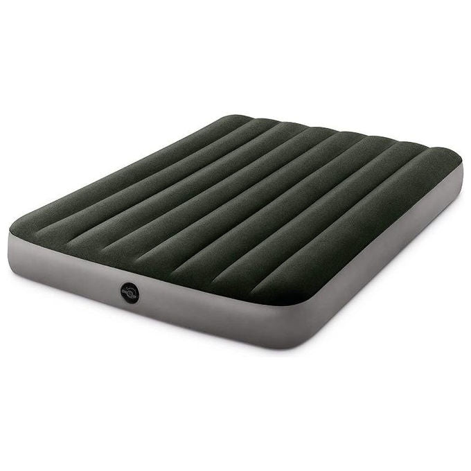 Intex 64108 Prestige Downy Materasso Gonfiabile Piazza e Mezza Fiber-Tech 137x191x25 cm 272 Kg colore Verde