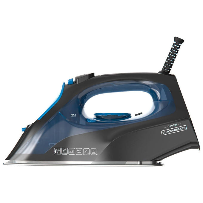 Black and Decker ferro da stiro a vapore 2600w acciaio inox bxir2605e