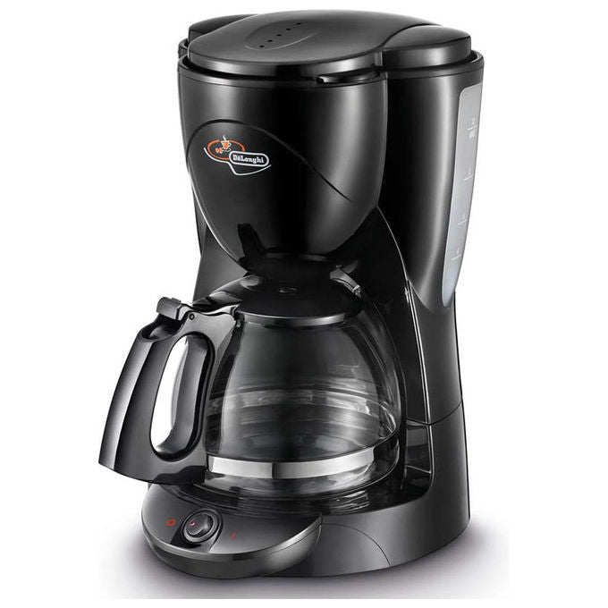 De longhi macchina caffe' filtro americano icm 2.1b 10 tazze 1,5 litri caraffa vetro nero