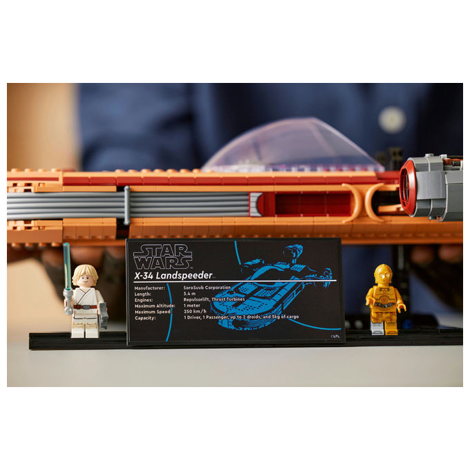 Lego Star Wars Landspeeder di Luke Skywalker 75341 set da costruzione 1890 pezzi 18+