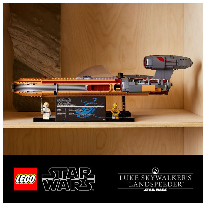 Lego Star Wars Landspeeder di Luke Skywalker 75341 set da costruzione 1890 pezzi 18+