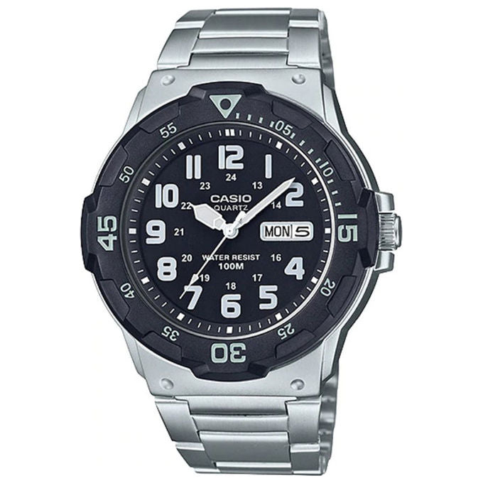 Casio orologio da polso uomo analogico acciaio impermeabile 100m MRW200HD1BVEF