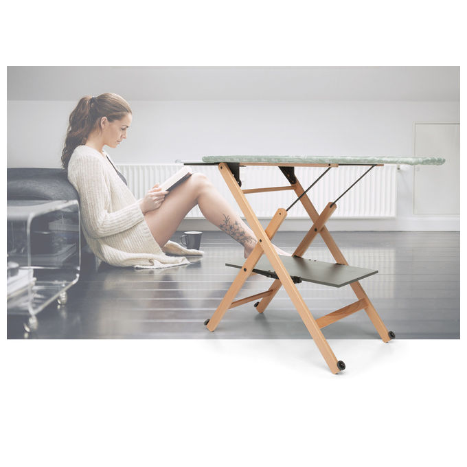 Foppapedretti asse da stiro Assai Evo 102x49cm regolabile ripiegabile legno noce