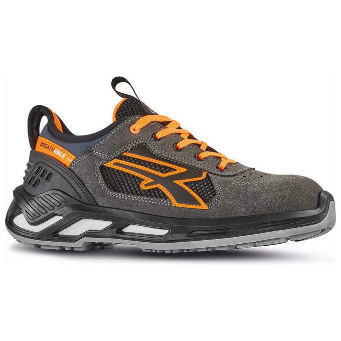 U power ryder scarpe antinfortunistiche basse s1p grigio arancio taglia 44
