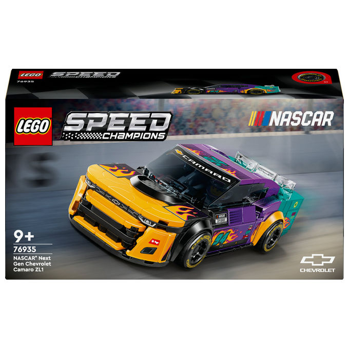 Lego 76935 Speed Champions Set Costruzione NASCAR Next Gen Chevrolet Camaro ZL1 328 Pezzi