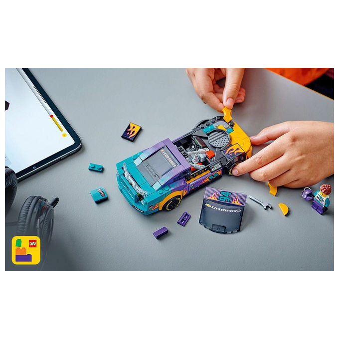 Lego 76935 Speed Champions Set Costruzione NASCAR Next Gen Chevrolet Camaro ZL1 328 Pezzi