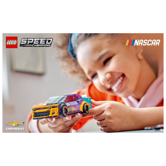 Lego 76935 Speed Champions Set Costruzione NASCAR Next Gen Chevrolet Camaro ZL1 328 Pezzi