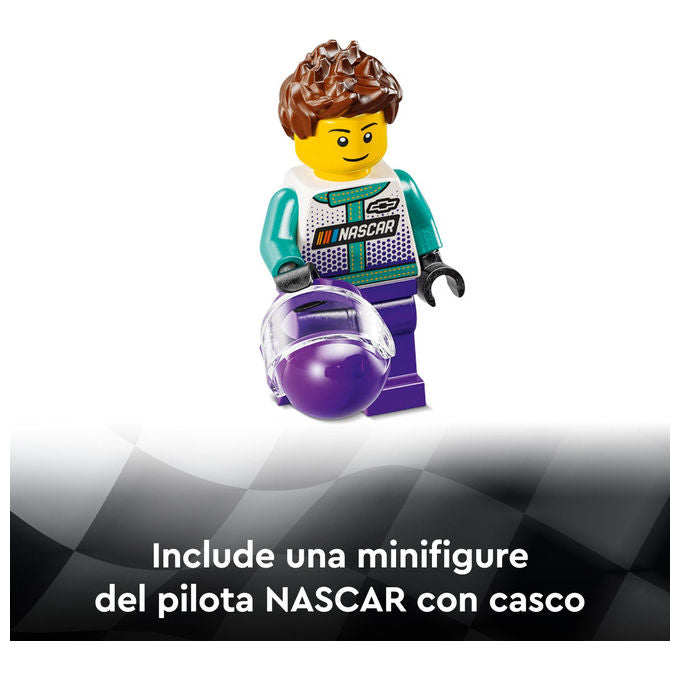 Lego 76935 Speed Champions Set Costruzione NASCAR Next Gen Chevrolet Camaro ZL1 328 Pezzi