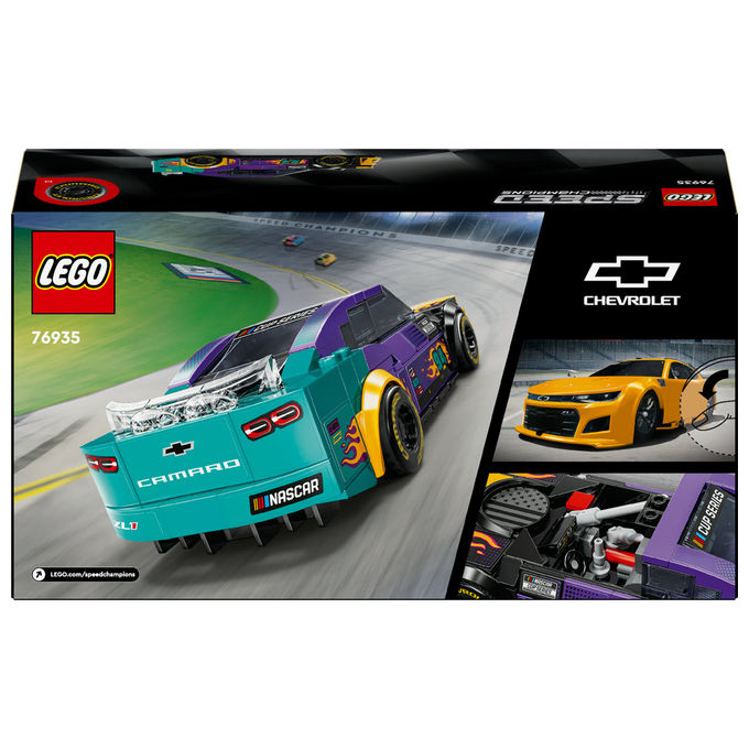 Lego 76935 Speed Champions Set Costruzione NASCAR Next Gen Chevrolet Camaro ZL1 328 Pezzi