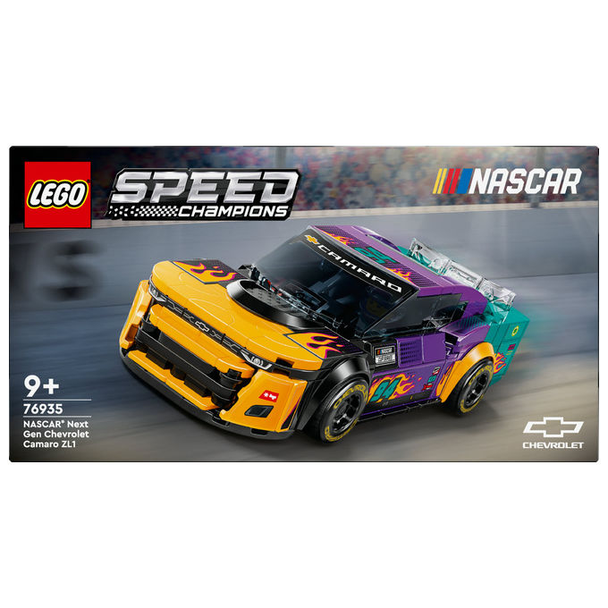 Lego 76935 Speed Champions Set Costruzione NASCAR Next Gen Chevrolet Camaro ZL1 328 Pezzi
