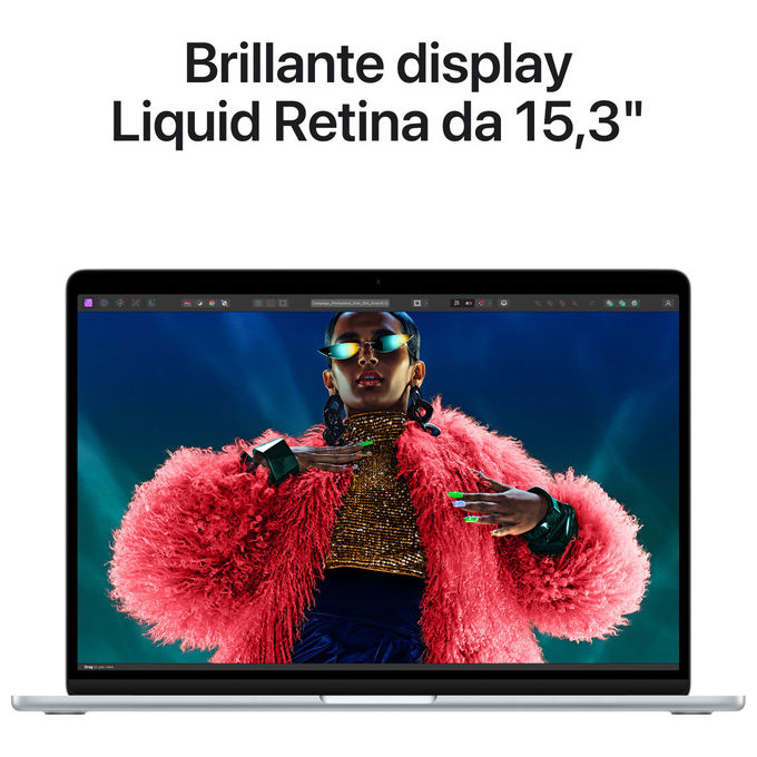 Apple Macbook Air 15.3 m3 16gb ram 512gb ssd argento notebook ultraleggero