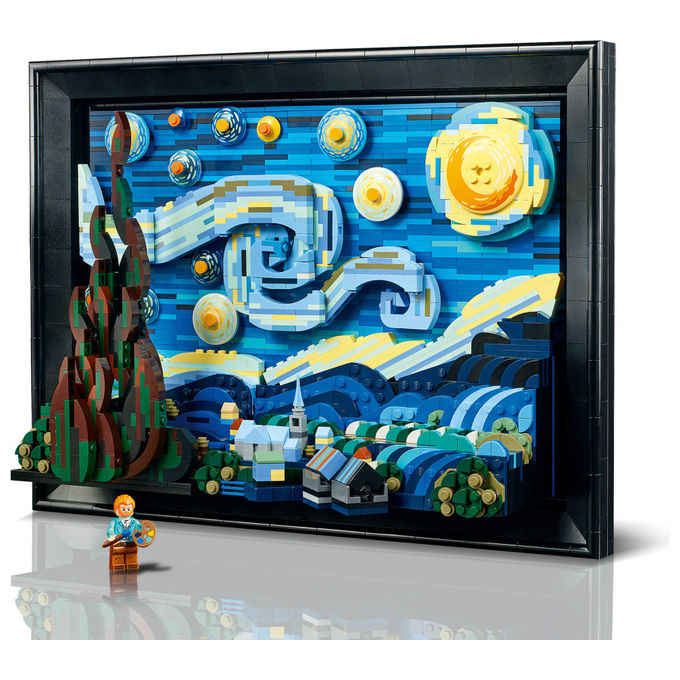 LEGO Ideas set costruzione 3D notte stellata di Van Gogh 2316 pezzi per adulti 21333
