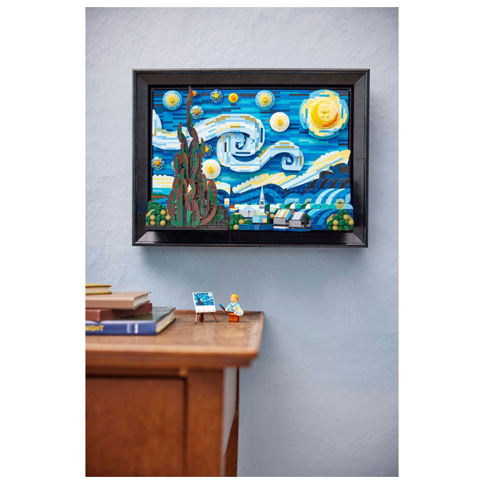 LEGO Ideas set costruzione 3D notte stellata di Van Gogh 2316 pezzi per adulti 21333