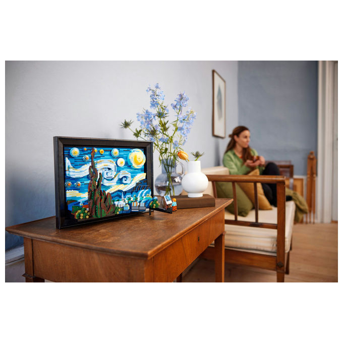 LEGO Ideas set costruzione 3D notte stellata di Van Gogh 2316 pezzi per adulti 21333