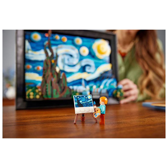 LEGO Ideas set costruzione 3D notte stellata di Van Gogh 2316 pezzi per adulti 21333