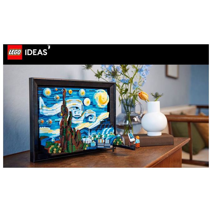 LEGO Ideas set costruzione 3D notte stellata di Van Gogh 2316 pezzi per adulti 21333
