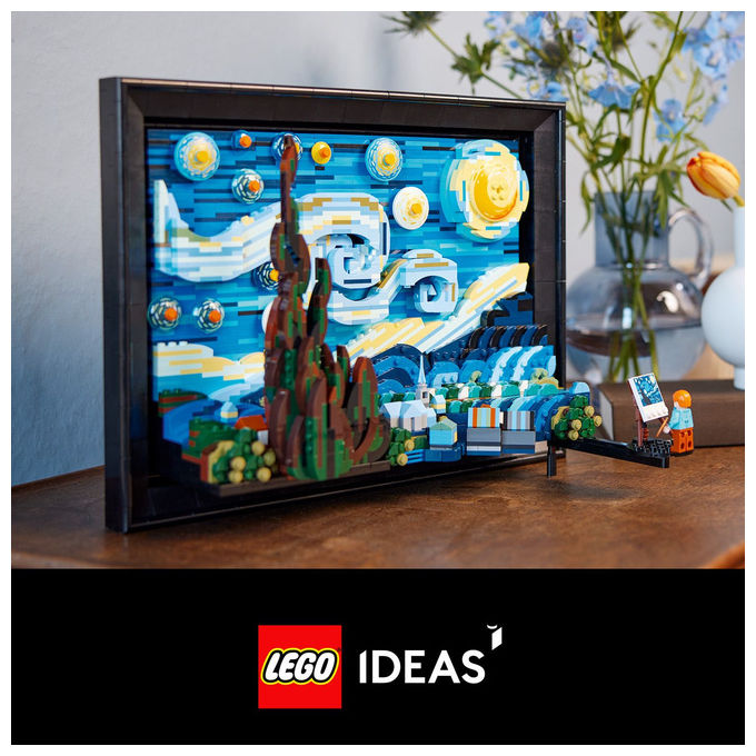 LEGO Ideas set costruzione 3D notte stellata di Van Gogh 2316 pezzi per adulti 21333