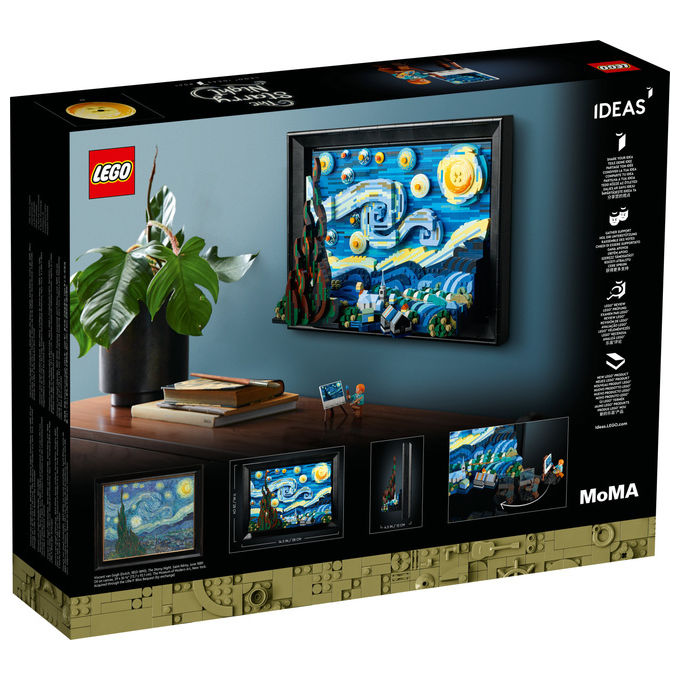 LEGO Ideas set costruzione 3D notte stellata di Van Gogh 2316 pezzi per adulti 21333