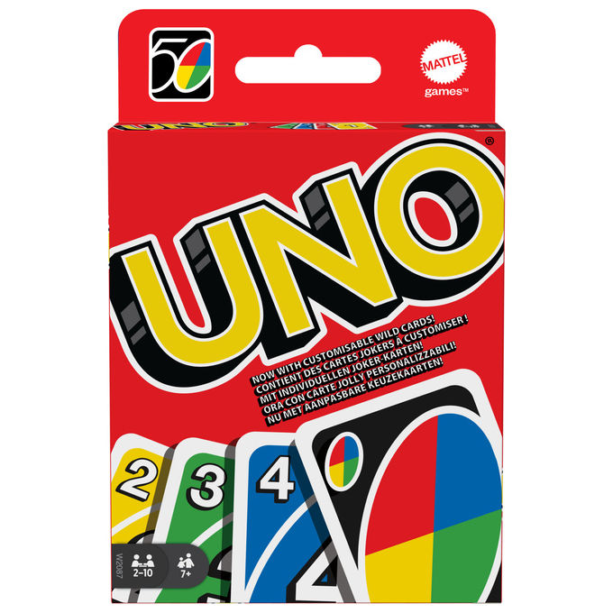 Mattel uno gioco di carte classico 112 pezzi per 2 10 giocatori 7 anni famiglia