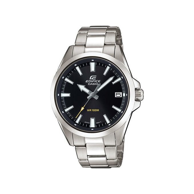 Casio Edifice orologio da uomo acciaio inox quadrante nero impermeabile 100m quarzo