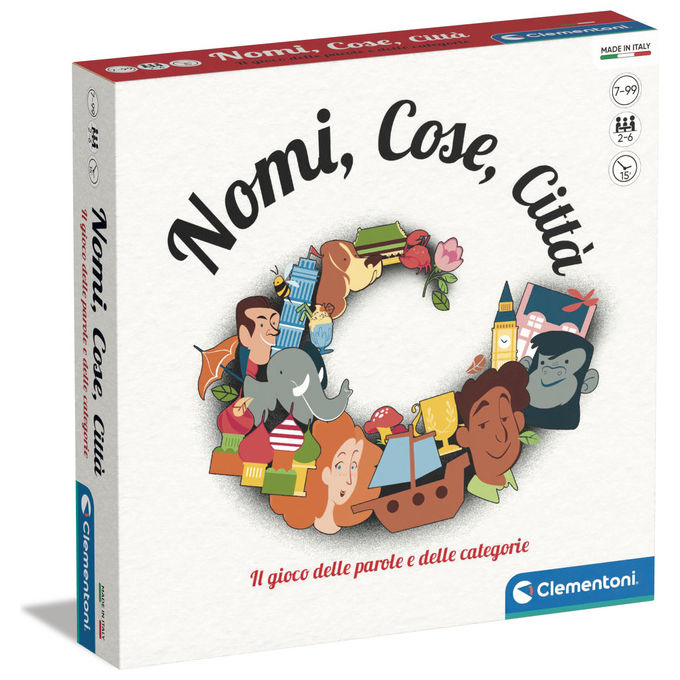 Clementoni gioco di carte nomi cose citta' play creative per 7 anni e piu' gioco di societa'