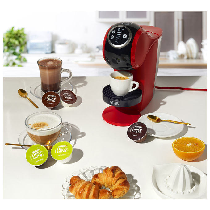 De longhi Genio S plus edg315r macchina caffe dolce gusto automatica rossa nera