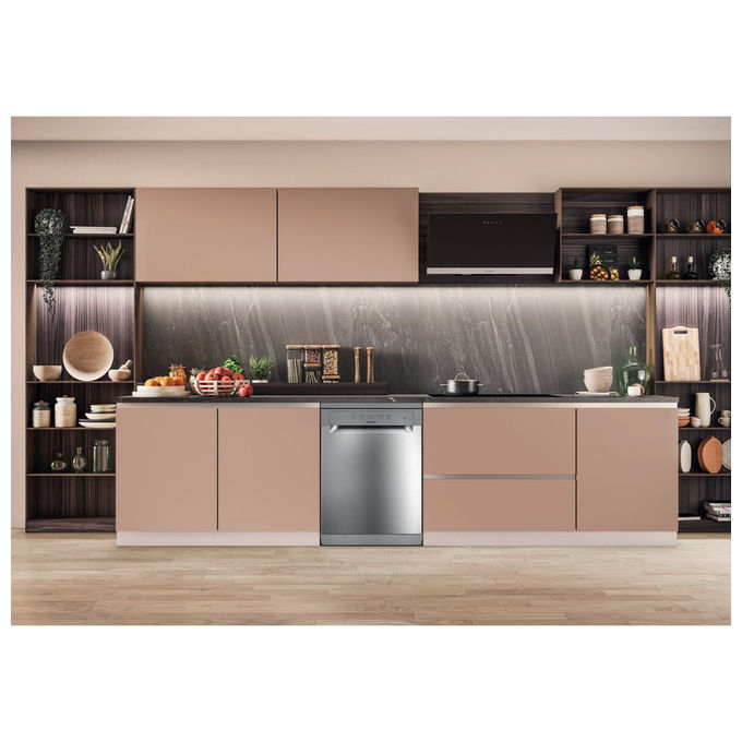 Hotpoint lavastoviglie libera installazione 14 coperti 60 cm classe e inox h2f hl626 x
