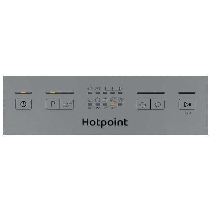 Hotpoint lavastoviglie libera installazione 14 coperti 60 cm classe e inox h2f hl626 x