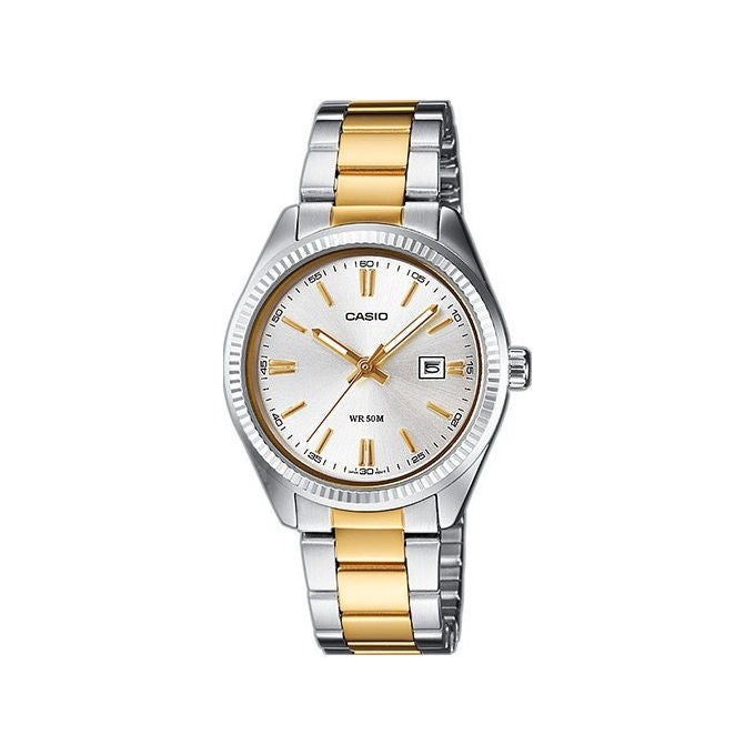 Casio orologio unisex classic ltp1302psg7avef acciaio inox argento oro quarzo 50m