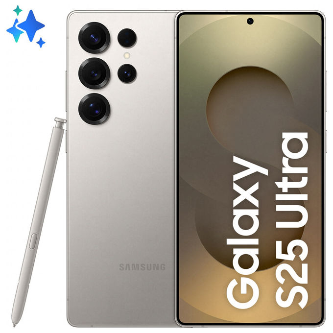 Samsung Galaxy S25 Ultra smartphone 6.9 512gb 12gb ram 200mp dual sim titanio grigio