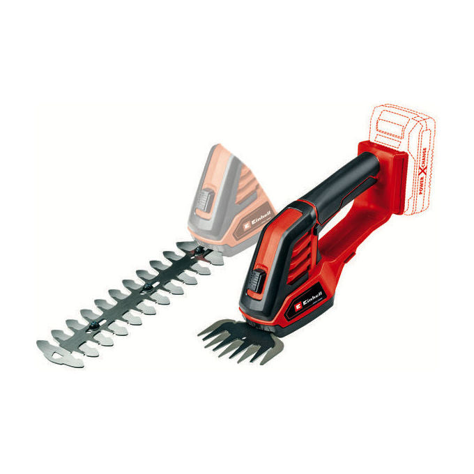 Einhell cesoia per erba cordless gecg 18100 18v ioni di litio lama 8mm