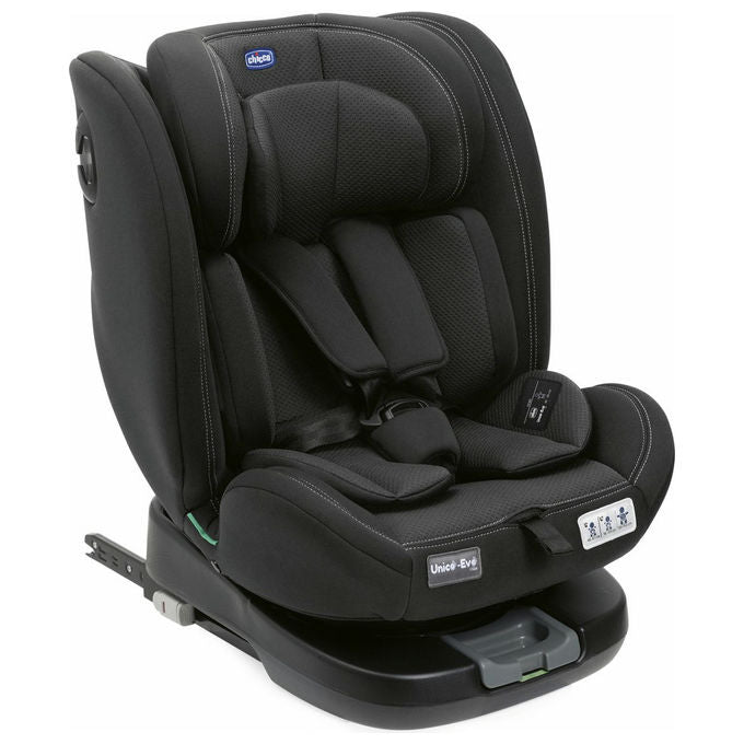 Chicco seggiolino auto unico evo isize 0 36 kg rotazione 360 isofix nero per bambini