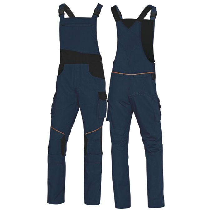 Salopette da lavoro deltaplus mach 2 corporate poliestere cotone blu e nero taglia l