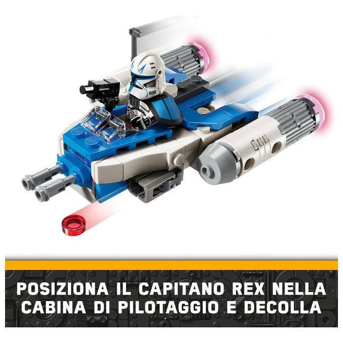 LEGO Star Wars Microfighter Y Wing Captain Rex set costruzione 99 pezzi 6 anni e piu'