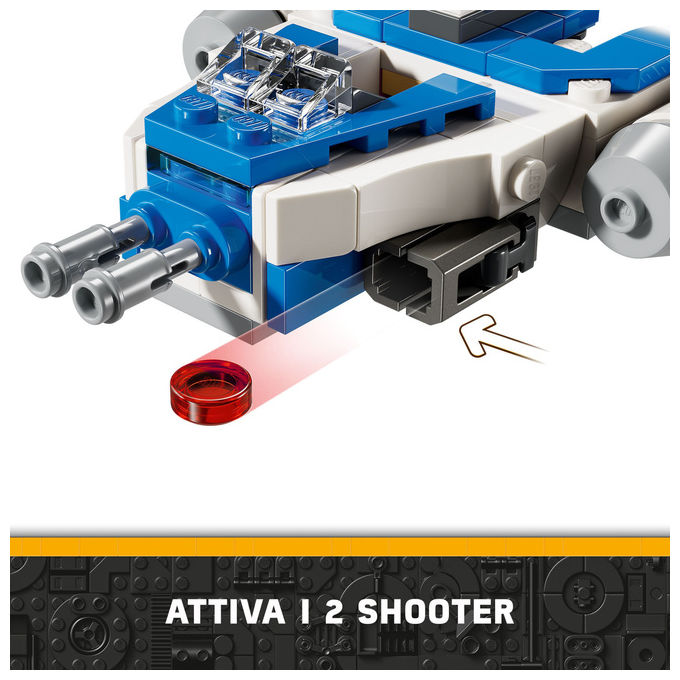 LEGO Star Wars Microfighter Y Wing Captain Rex set costruzione 99 pezzi 6 anni e piu'
