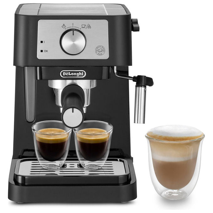 De longhi stilosa ec260bk macchina caffe' espresso manuale 1100w 1l nero acciaio inox