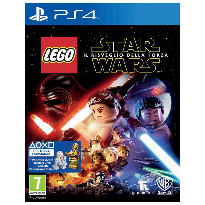 Videogioco lego star wars il risveglio della forza per ps4 avventura multiplayer pegi 7