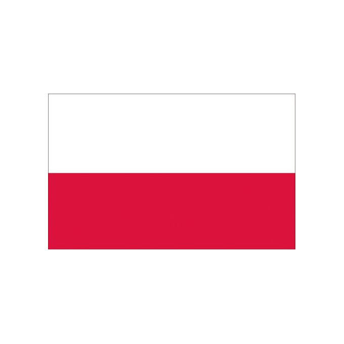 Osculati bandiera polonia 20x30cm poliestere nautica camper colori indelebili 35.463.01