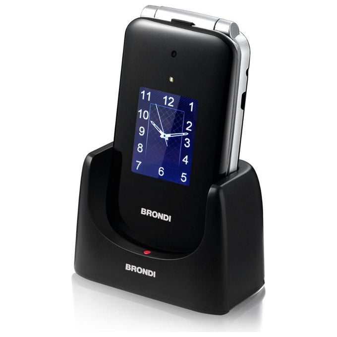 Brondi amico supervoice telefono cellulare per anziani dual sim tasto sos amplificazione nero