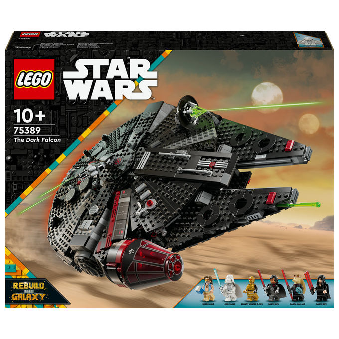 LEGO Star Wars Dark Falcon set costruzione 1579 pezzi 6 minifigure 10 anni 75389
