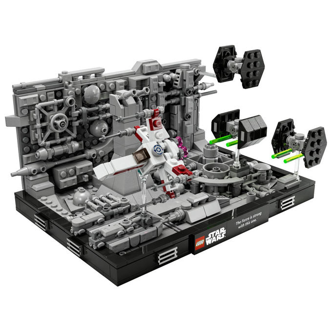 Lego star wars diorama volo trincea morte nera 75329 set costruzione 665 pezzi adulti