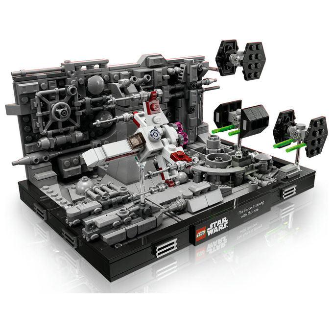 Lego star wars diorama volo trincea morte nera 75329 set costruzione 665 pezzi adulti