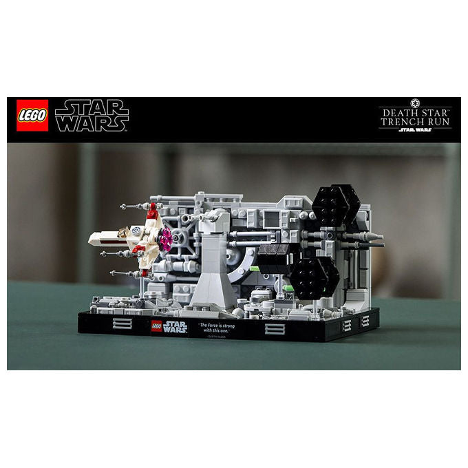Lego star wars diorama volo trincea morte nera 75329 set costruzione 665 pezzi adulti