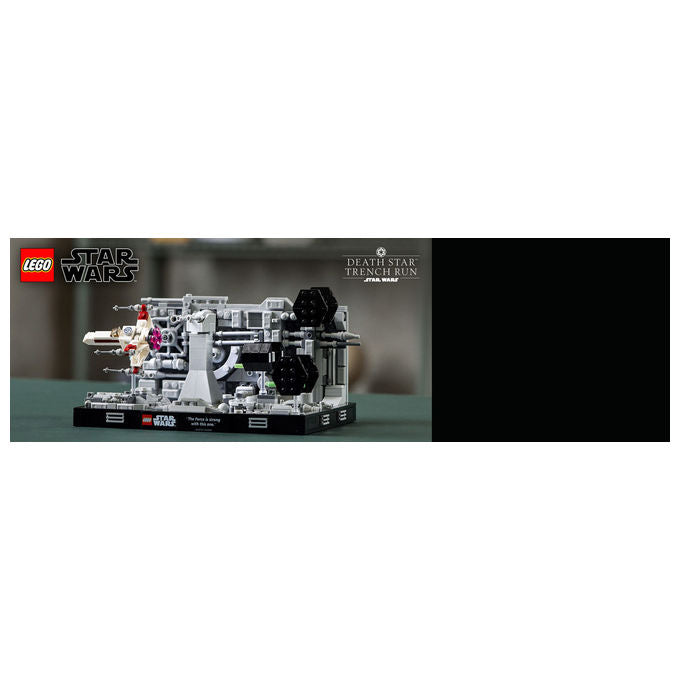 Lego star wars diorama volo trincea morte nera 75329 set costruzione 665 pezzi adulti