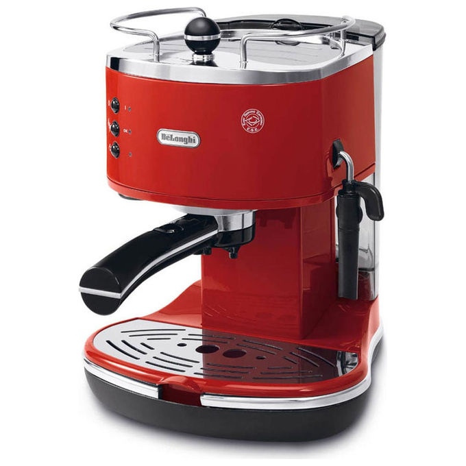 De longhi macchina espresso manuale icona classic eco311r rossa 15 bar 14 l 1100w