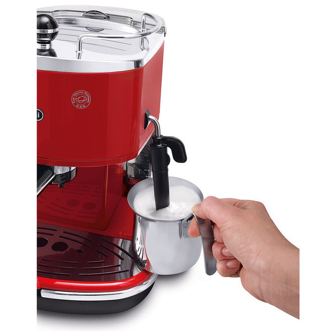 De longhi macchina espresso manuale icona classic eco311r rossa 15 bar 14 l 1100w