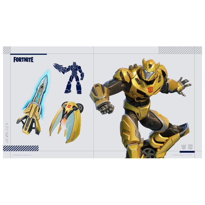 Epic Games Fortnite pacchetto Transformers Nintendo Switch 3 costumi 1000 V Buck