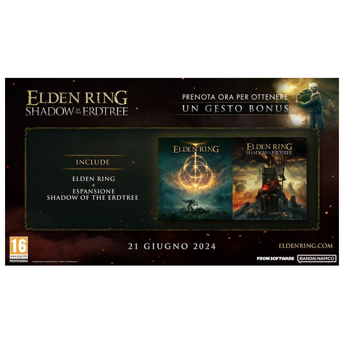 Elden Ring Shadow of the Erdtree edizione standard per Xbox Series X gioco base e DLC