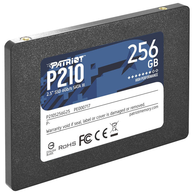 Patriot P210 ssd interno 256gb 2.5 sata iii per pc e laptop velocita' 500 400 mbs