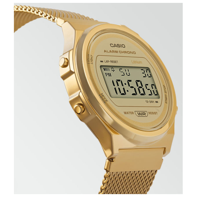 Casio orologio digitale unisex vintage A171WEMG-9AEF oro resina acciaio 36 mm 3 bar